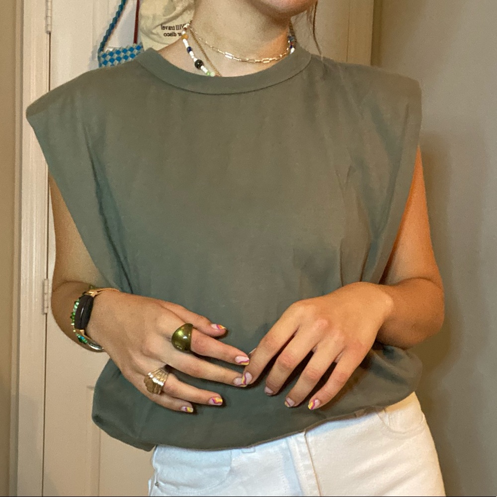 Frankie Shop Padded T Shirt Tee